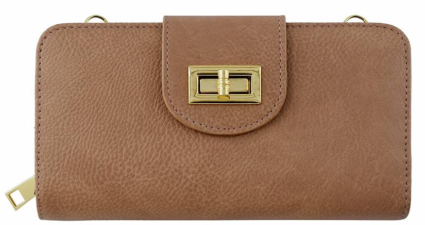 Turn Lock Crossbody Wallet - MiMi Wholesale