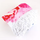 TW353X036 Flower Print Round Fringed Beach Towel - MiMi Wholesale