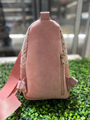 TW768 Tweed Sling Bag - MiMi Wholesale