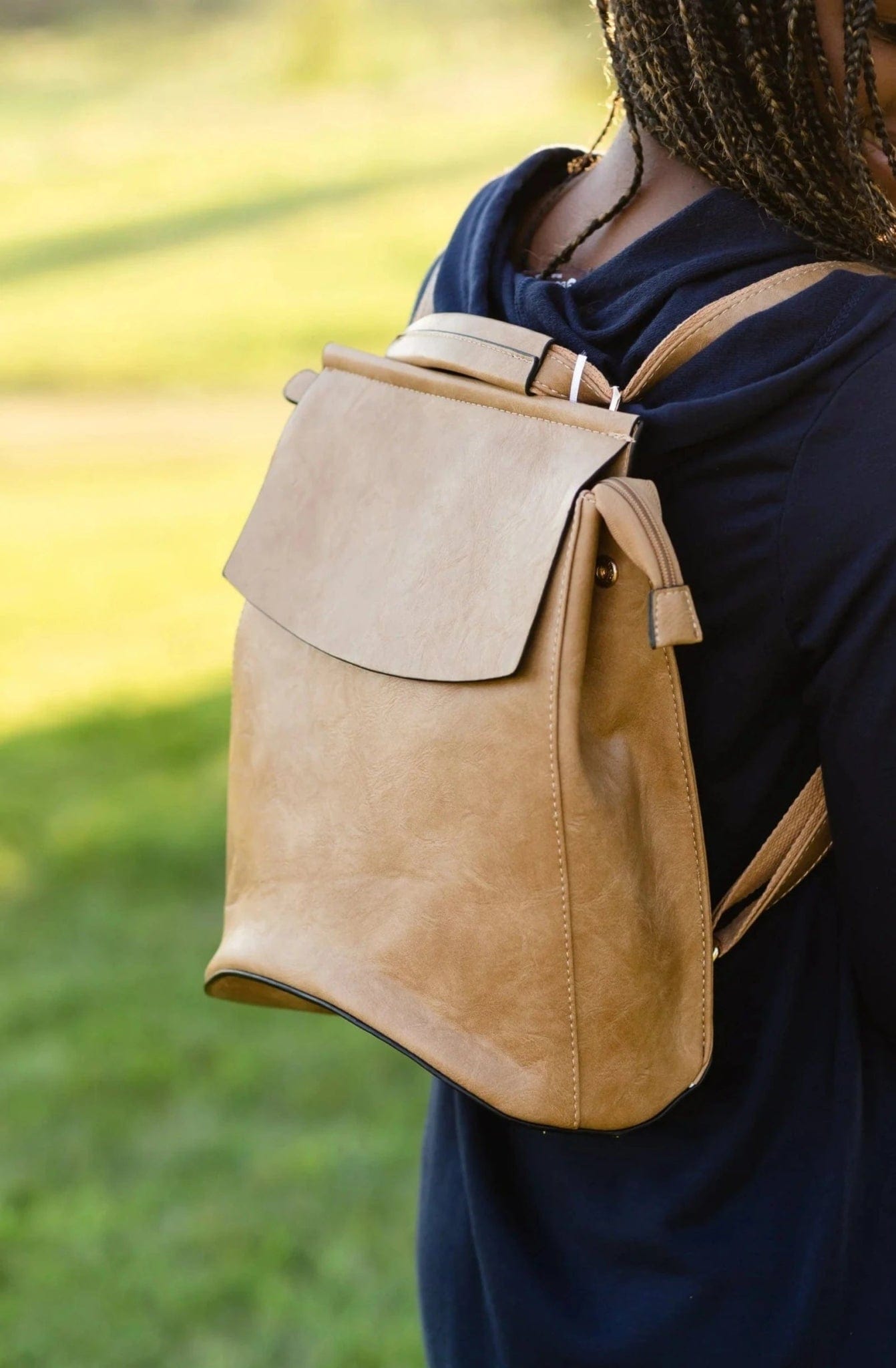Latch Over Backpack UNV0069 Flap Over Convertible Backpack