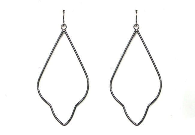 VE2283 Pointed Teardrop Dangle Earrings - MiMi Wholesale