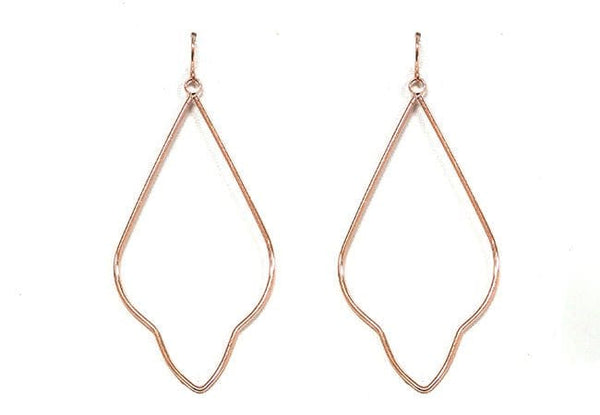 VE2283 Pointed Teardrop Dangle Earrings - MiMi Wholesale