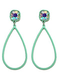 VE2880 Suzi Iridescent Post Teardrop Earrings - MiMi Wholesale