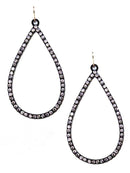 VE3018 Rhinestone Teardrop Dangle Earrings - MiMi Wholesale