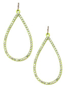 VE3018 Rhinestone Teardrop Dangle Earrings - MiMi Wholesale