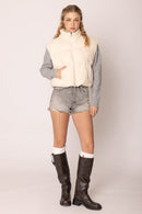 VQD001 Knit Padded Vest - MiMi Wholesale