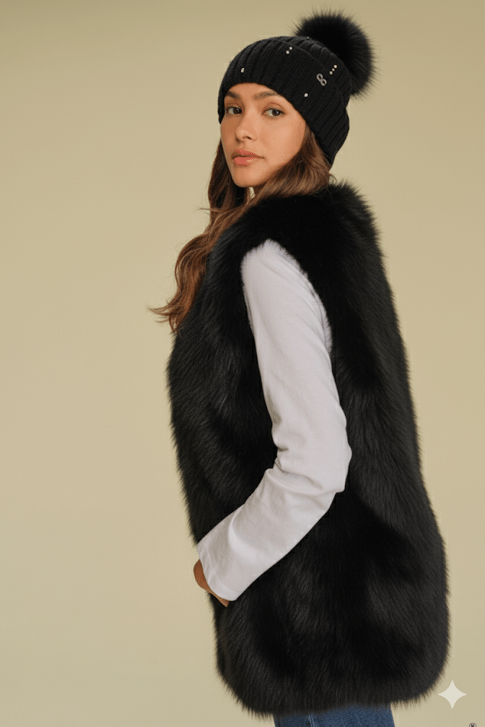 VTC0138 Faux Fur Vest - MiMi Wholesale