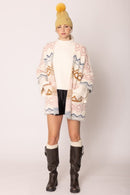 WCC420055 Aztec Cardigan - MiMi Wholesale
