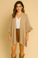 WCK520112 Kiara Solid Knit Kimono - MiMi Wholesale