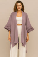 WCK520112 Kiara Solid Knit Kimono - MiMi Wholesale