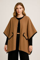 WCK520136 Solid Pocket Knit Kimono With Buttons - MiMi Wholesale