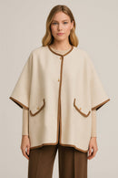 WCK520136 Solid Pocket Knit Kimono With Buttons - MiMi Wholesale