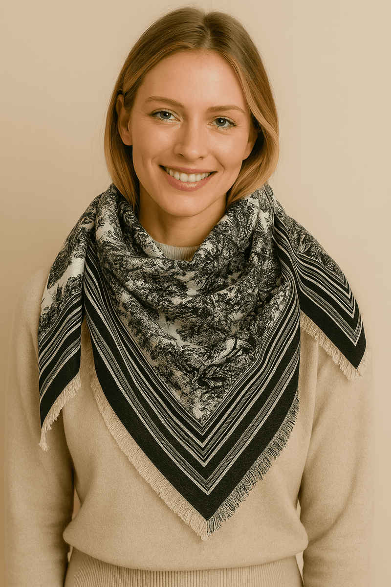 WCL520109 Abigail Printed Scarf - MiMi Wholesale