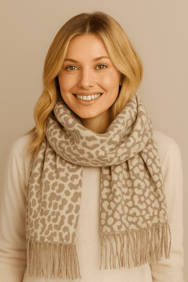 WCL520133 Suzi Leopard Print Scarf - MiMi Wholesale