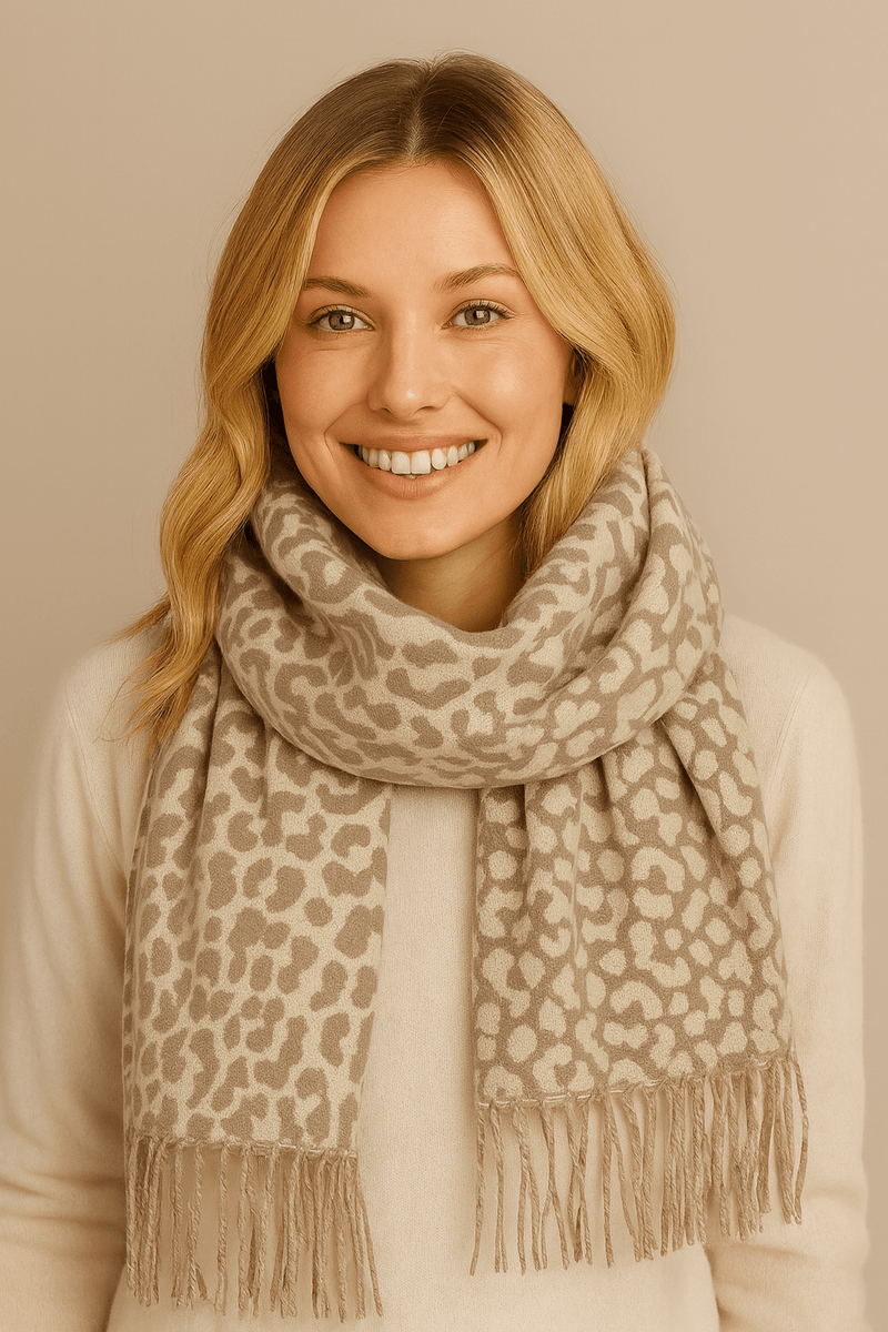 WCL520133 Suzi Leopard Print Scarf - MiMi Wholesale