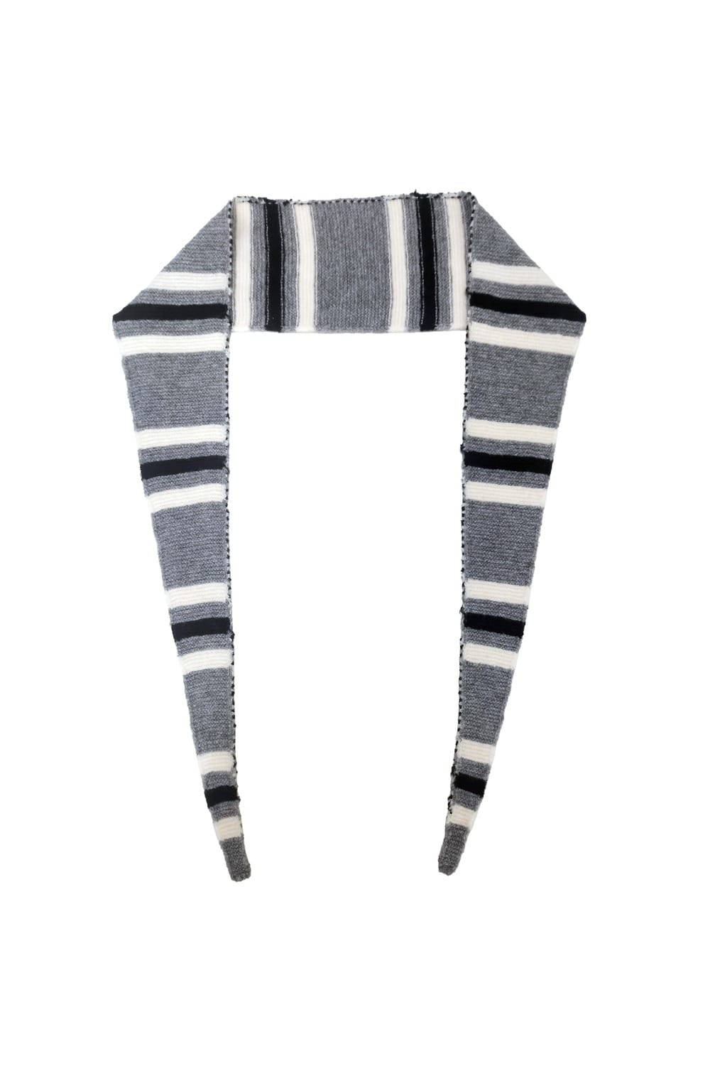WCLS615 Daphne Three-Color Stripe Croissant Scarf - MiMi Wholesale