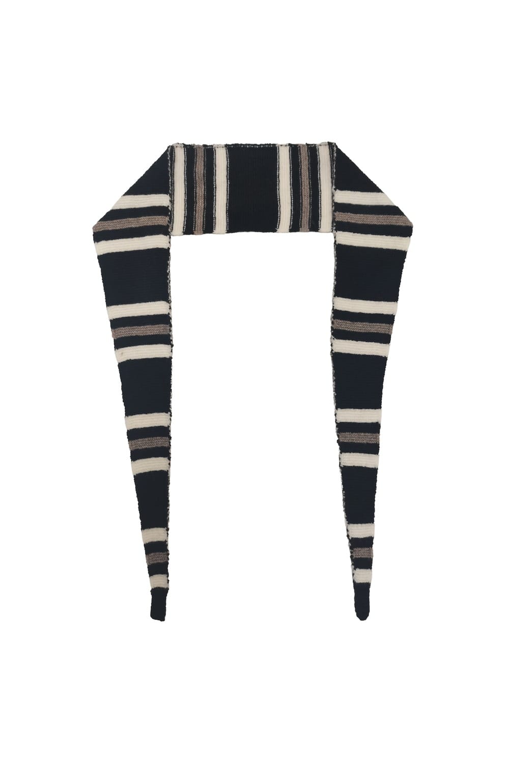 WCLS615 Daphne Three-Color Stripe Croissant Scarf - MiMi Wholesale