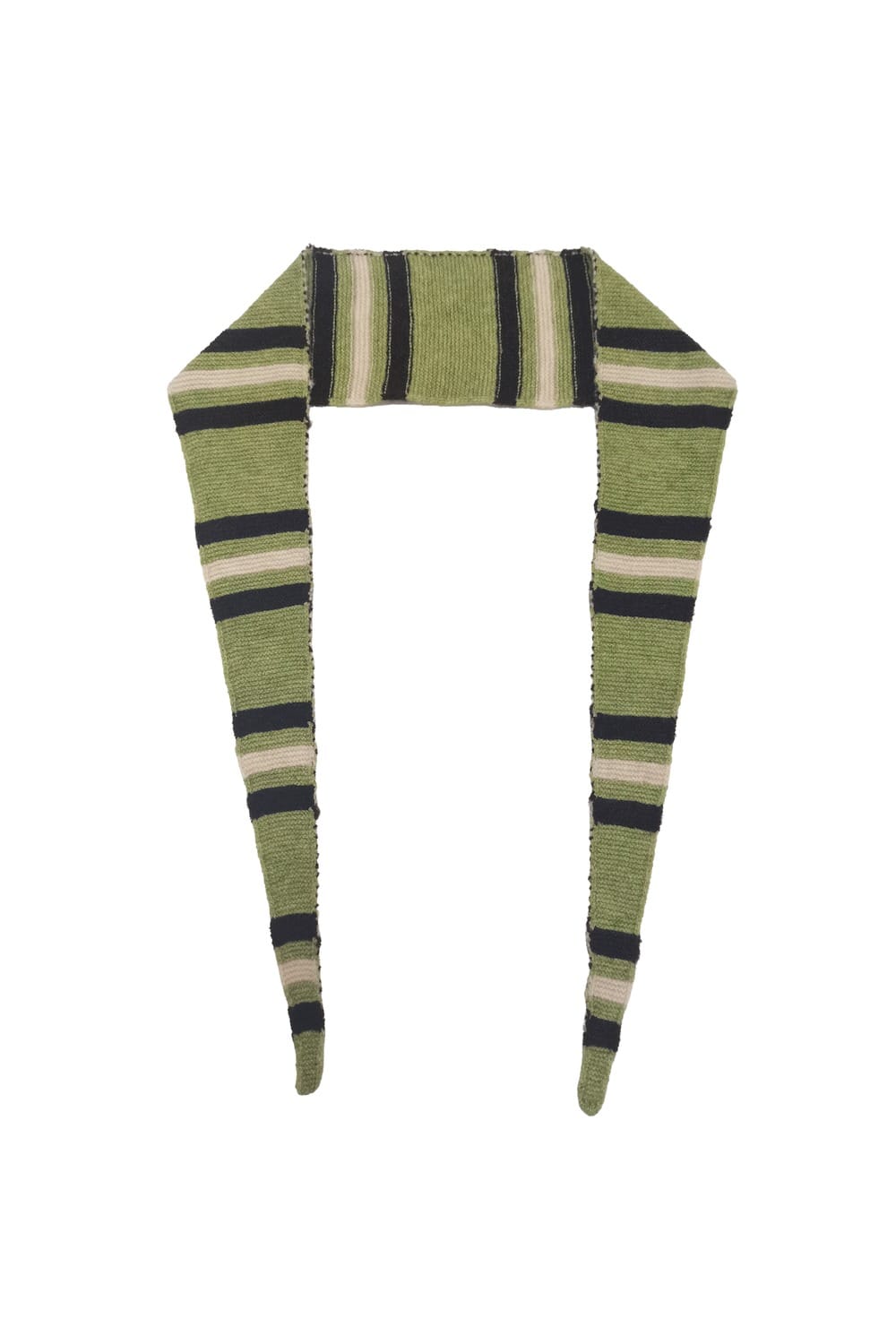 WCLS615 Daphne Three-Color Stripe Croissant Scarf - MiMi Wholesale