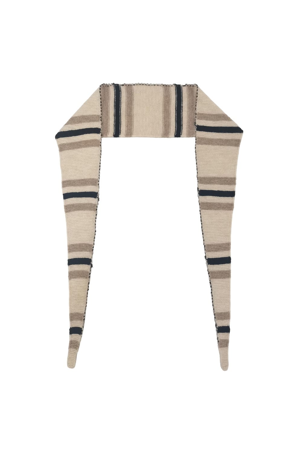 WCLS615 Daphne Three-Color Stripe Croissant Scarf - MiMi Wholesale