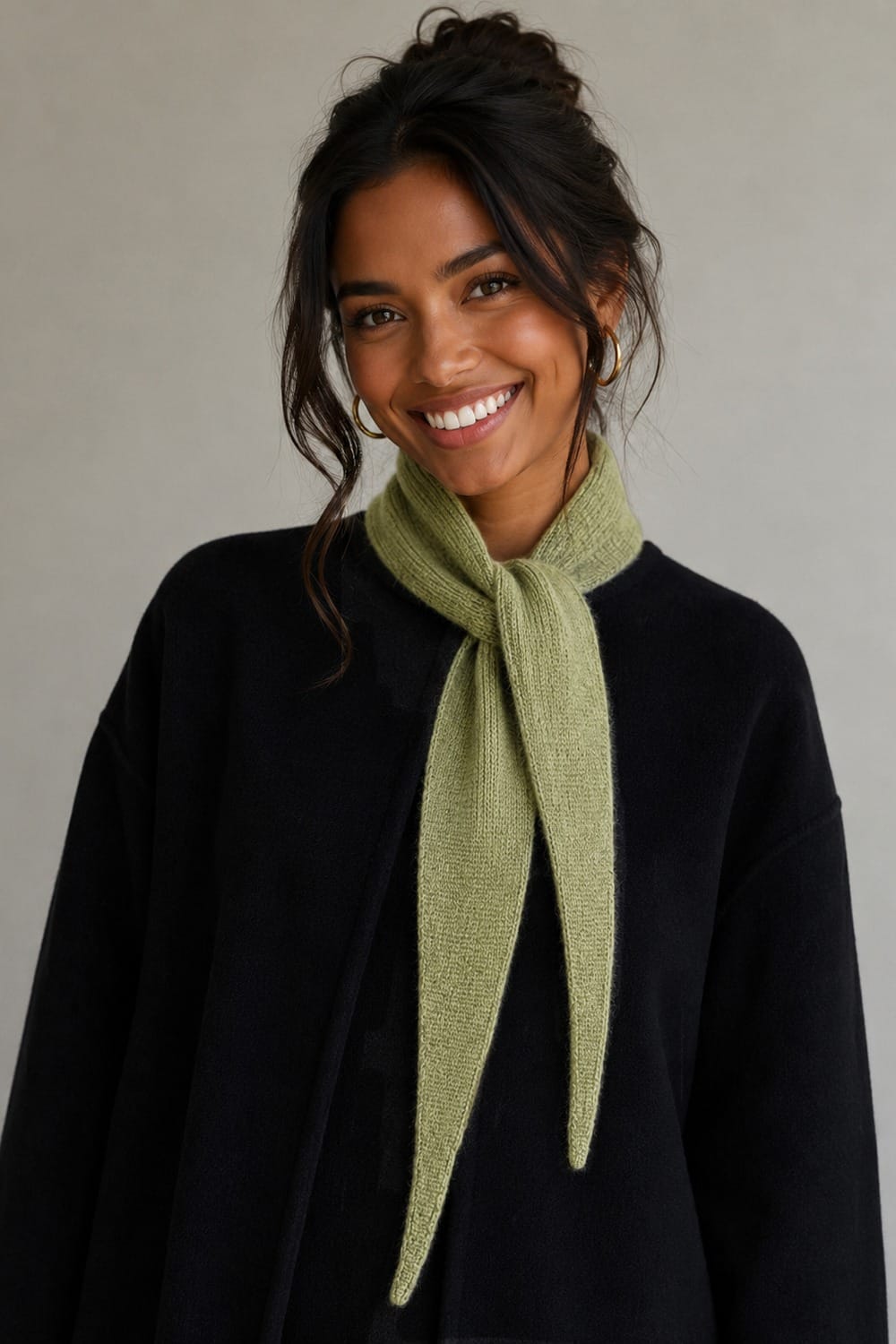 WCLS616 Elena Solid Croissant Scarf - MiMi Wholesale
