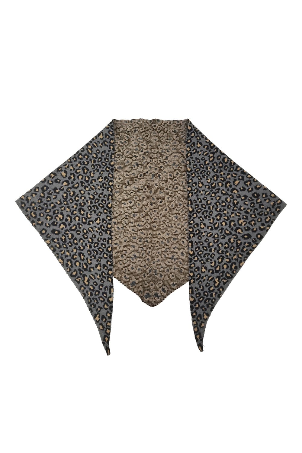 WCLS619 Freya Leopard Triangle Scarf - MiMi Wholesale