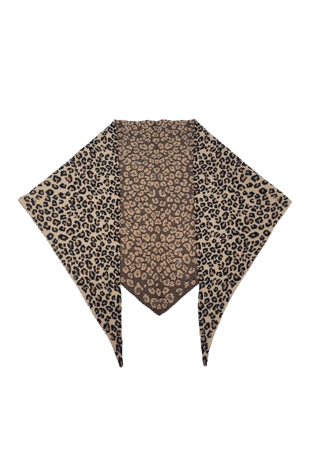WCLS619 Freya Leopard Triangle Scarf - MiMi Wholesale