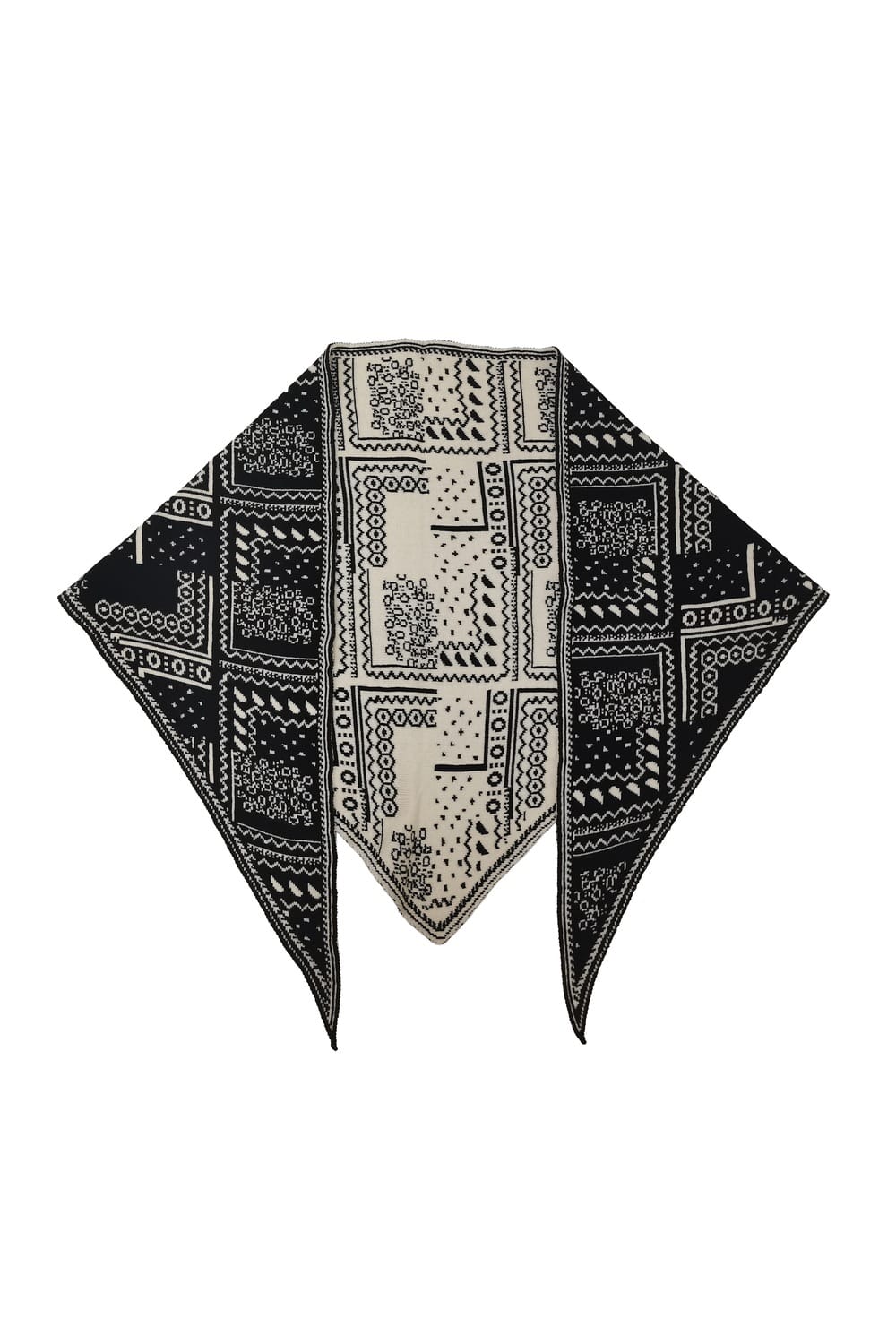 WCLS622 Georgia Bandana Knit Triangle Scarf - MiMi Wholesale