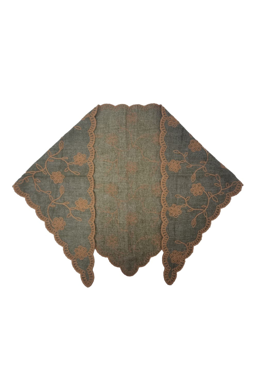 WCLS627 Iris Floral Triangle Scarf - MiMi Wholesale