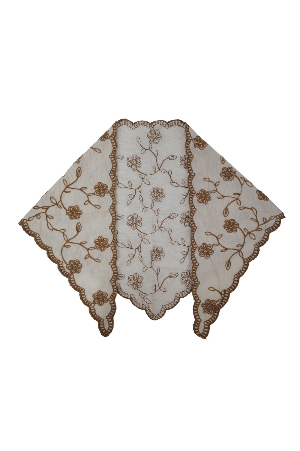 WCLS627 Iris Floral Triangle Scarf - MiMi Wholesale