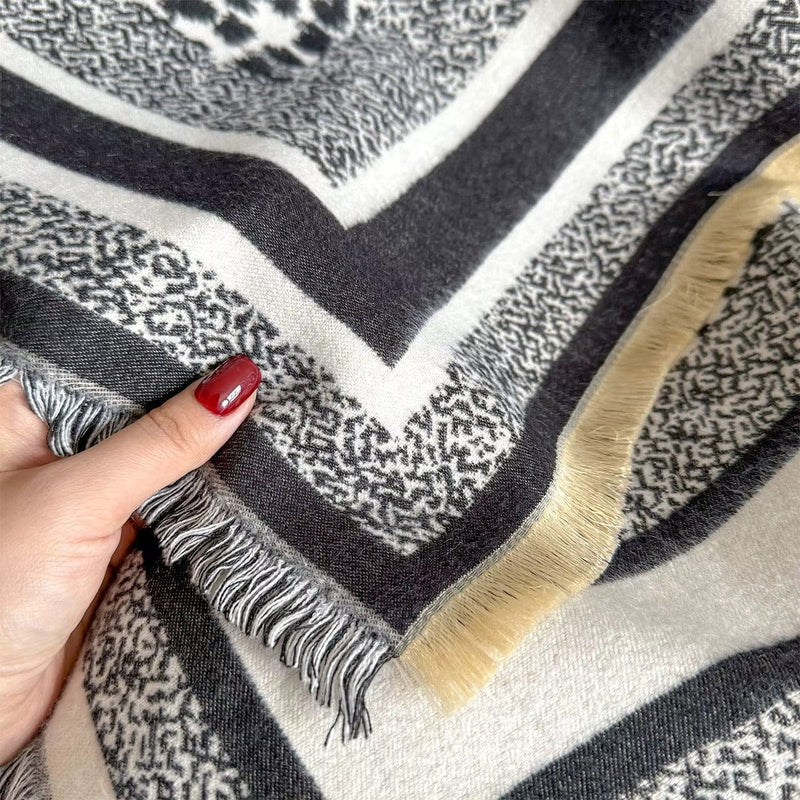 WCR520153 Leopard Print Ruana - MiMi Wholesale