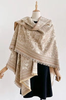 WCR520156 Torianne Print Ruana - MiMi Wholesale