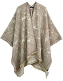 WCR520156 Torianne Print Ruana - MiMi Wholesale