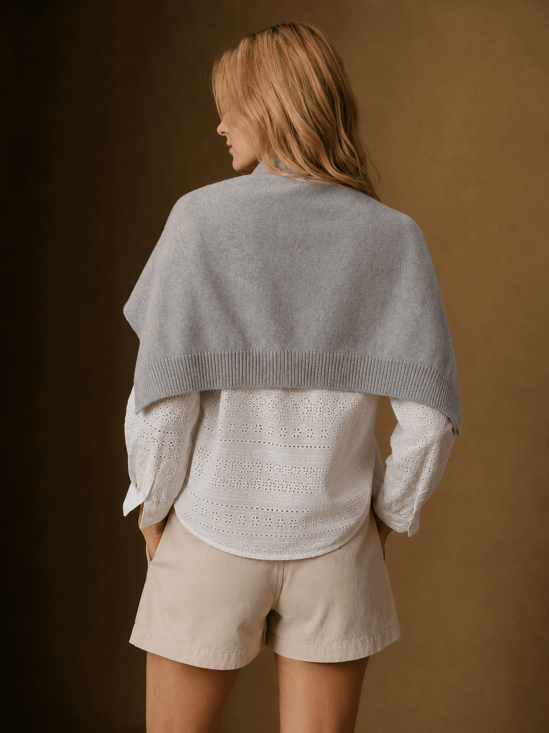 WCRS705 Stacy Knitted Shoulder Wrap - MiMi Wholesale