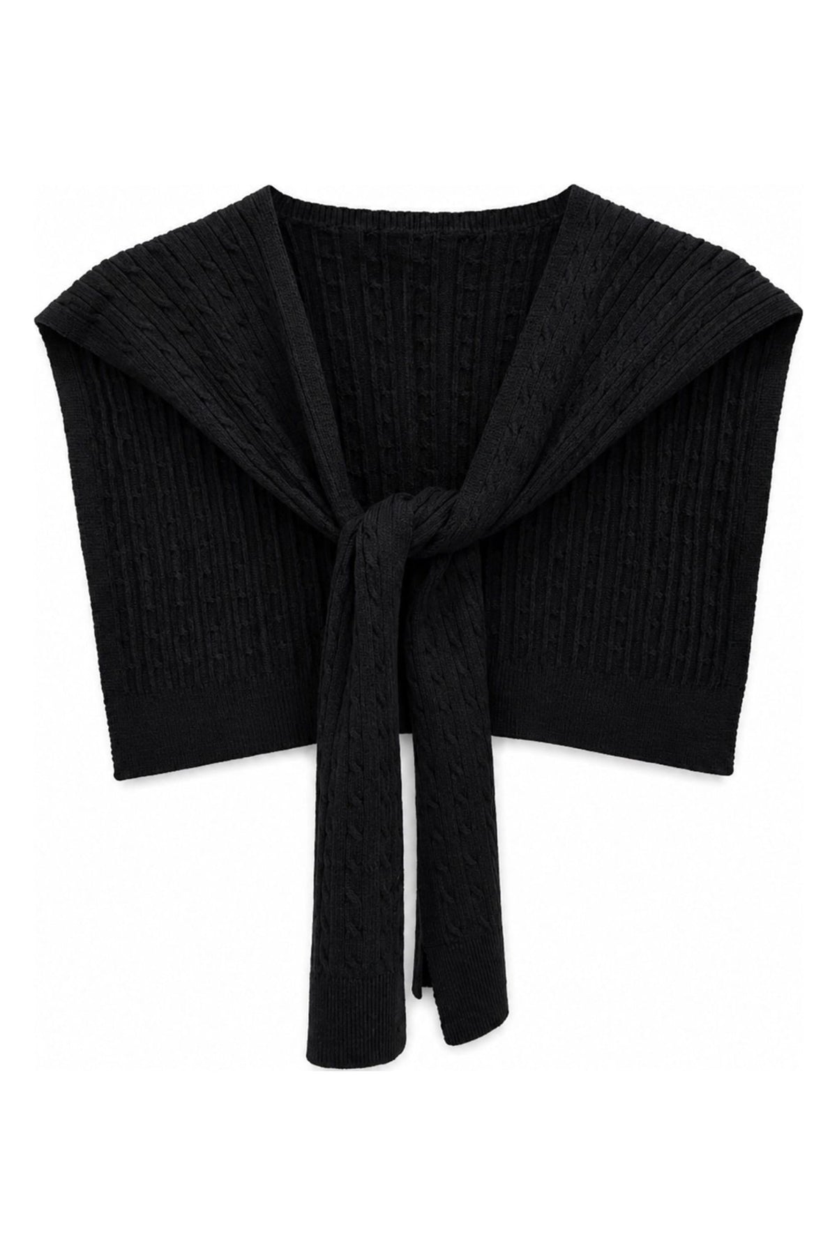 WCRS706 Nora Cable Knit Shoulder Wrap - MiMi Wholesale