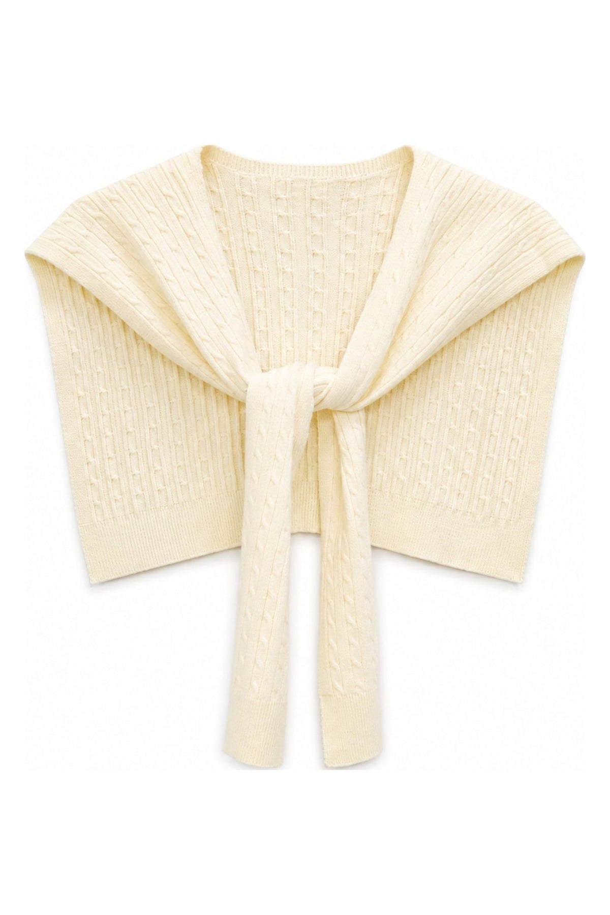 WCRS706 Nora Cable Knit Shoulder Wrap - MiMi Wholesale