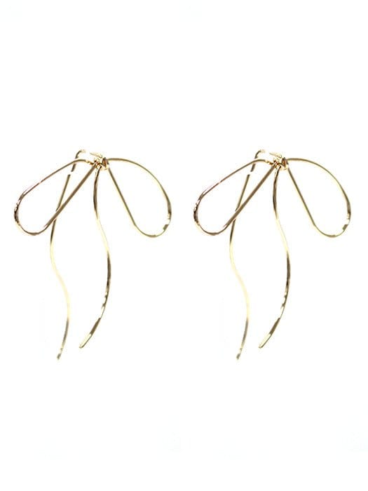 WE3115 Long Ribbon Earrings - MiMi Wholesale