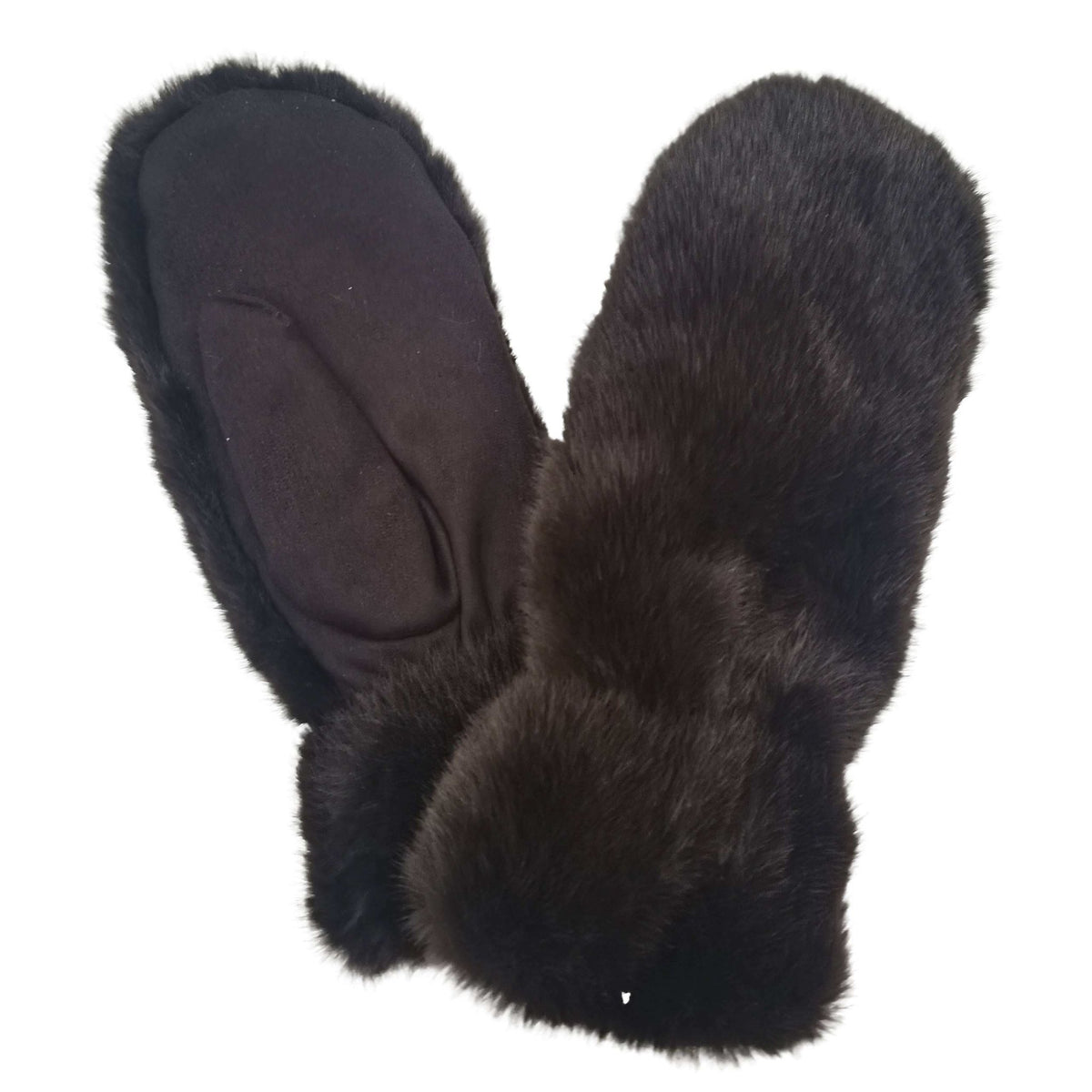 WGMS653 Fiona Sherpa lined Fur Mittens - MiMi Wholesale