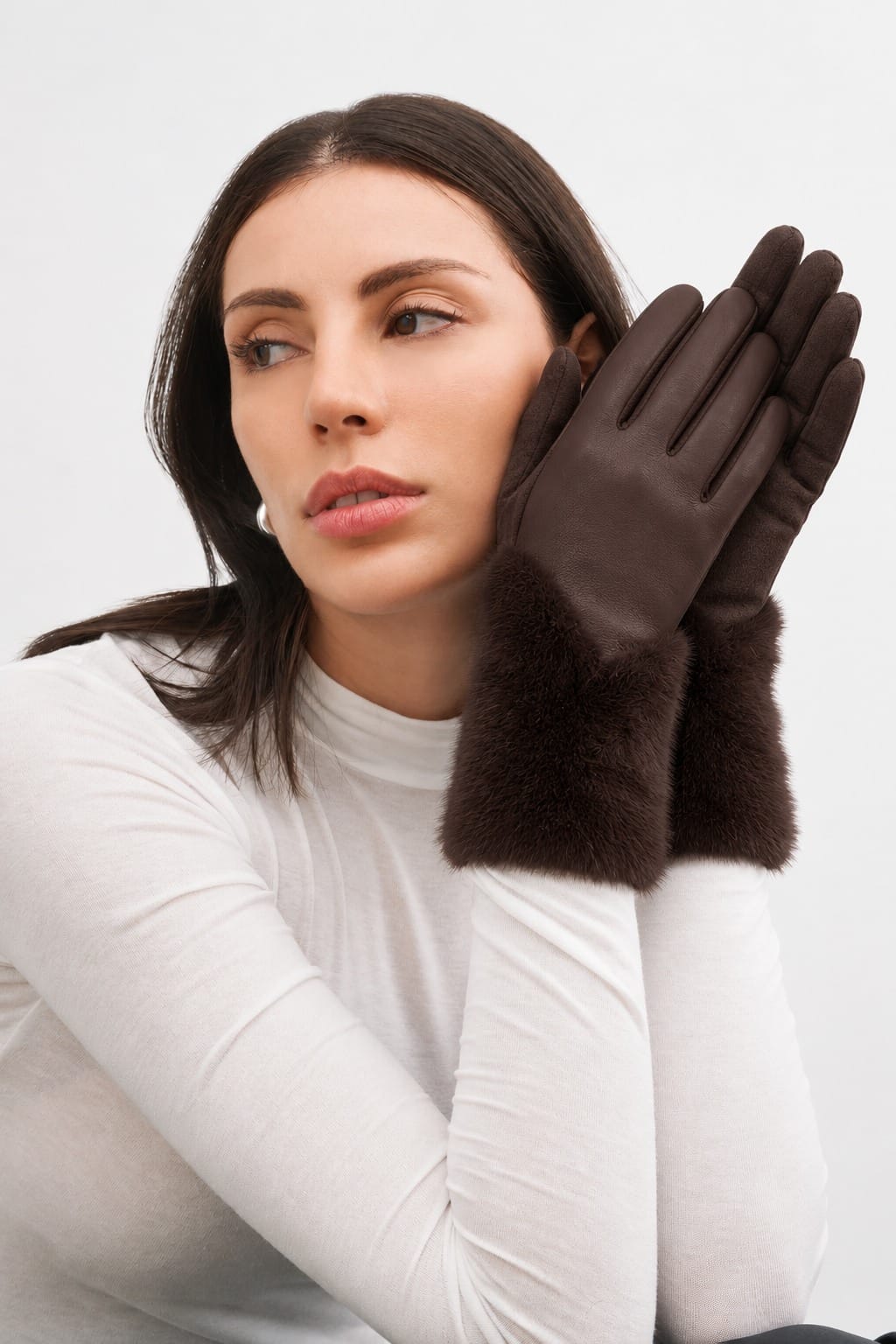 WGTS693 Mandy Soft Fur Gloves - MiMi Wholesale
