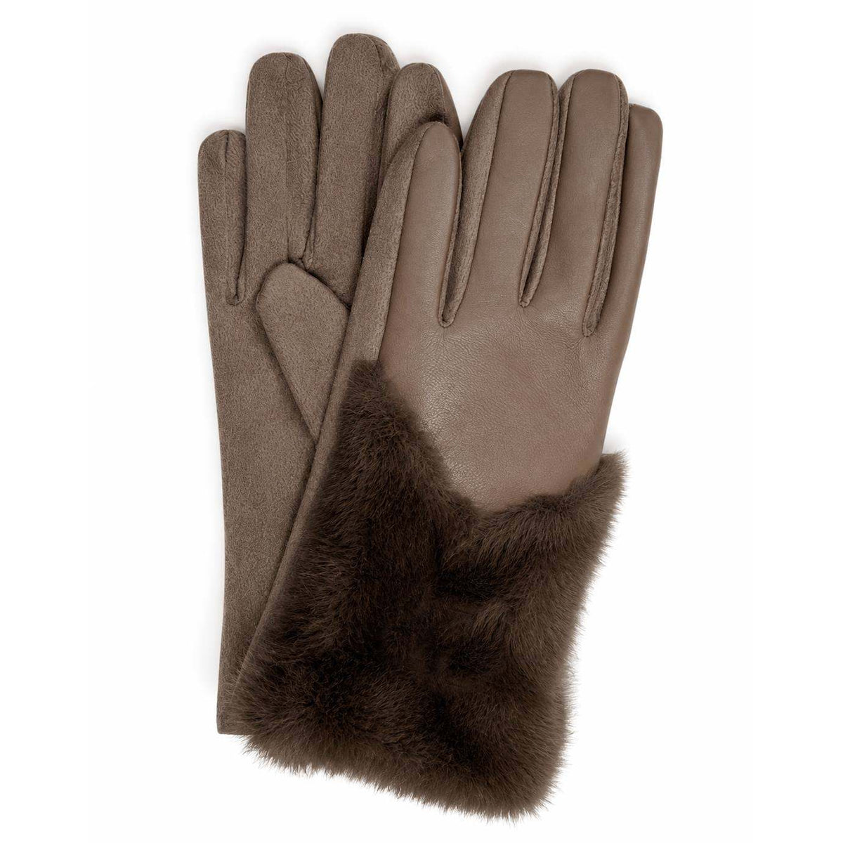 WGTS693 Mandy Soft Fur Gloves - MiMi Wholesale