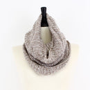 WI - 598 Knitted Infinity Scarf - MiMi Wholesale