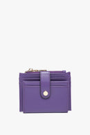 WL1904 Mini Snap Button Wallet & Cardholder w/ Zipper Pocket - MiMi Wholesale