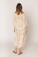 WLC310155 Belinda Crochet Kimono - MiMi Wholesale