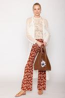 WLC410041 Sloane Crochet Long Cardigan - MiMi Wholesale