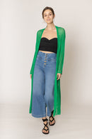 WLC410041 Sloane Crochet Long Cardigan - MiMi Wholesale