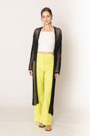 WLC410041 Sloane Crochet Long Cardigan - MiMi Wholesale