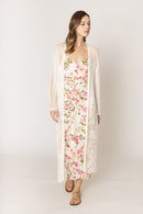 WLC410041 Sloane Crochet Long Cardigan - MiMi Wholesale