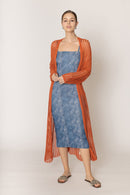 WLC410041 Sloane Crochet Long Cardigan - MiMi Wholesale