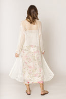 WLC410041 Sloane Crochet Long Cardigan - MiMi Wholesale