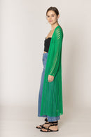 WLC410041 Sloane Crochet Long Cardigan - MiMi Wholesale