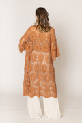 WLC410045 Lily Crochet Kimono - MiMi Wholesale